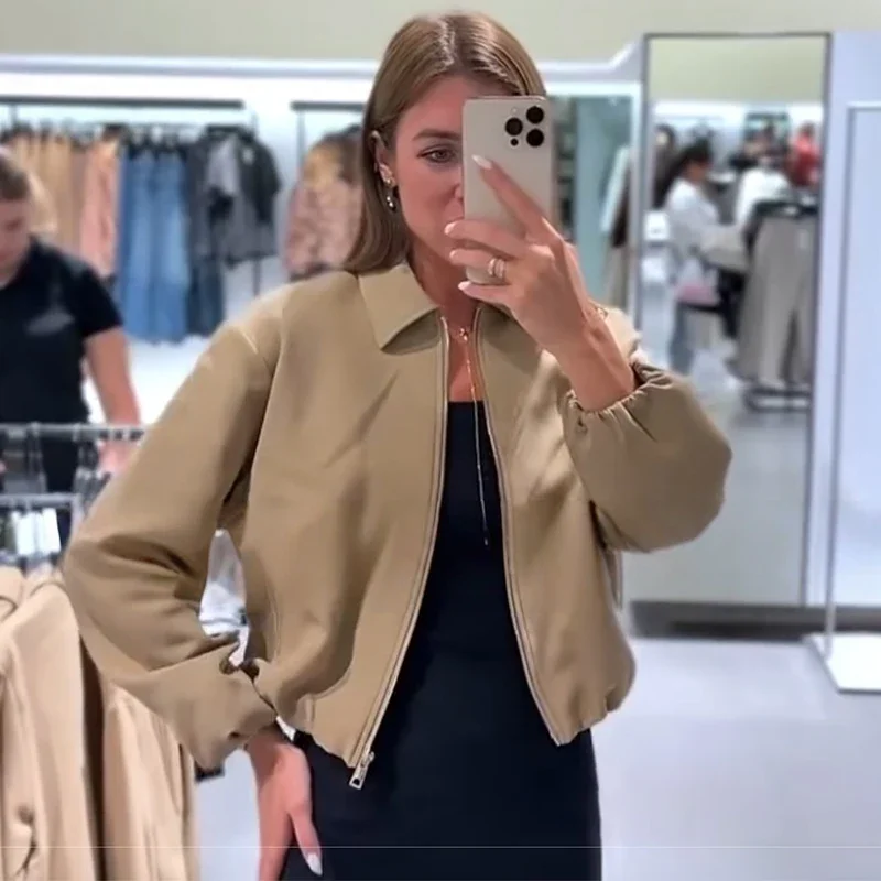 

New Women's Jackets Autumn Fashion Short Elegant Women's Autumn Street Warm Coats Jackets Chic Youth Travel Outerwear Coats