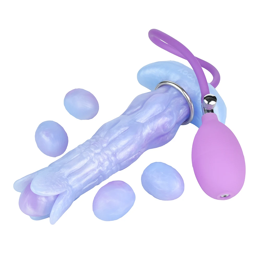 LUUK Fantasy Monster Ovipositor Dildo Silicone Ovipositing Laying Anal Plug Adult Sex Toys for Women G Spot and Men Couples Sex