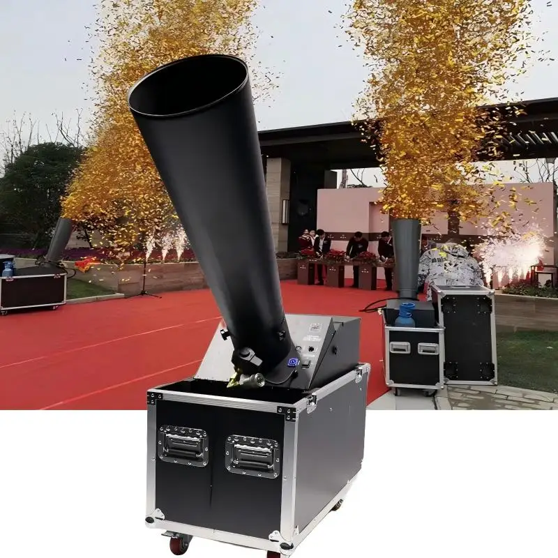 Ręczny wystrzeliwacz konfetti CO2, maszyna do wystrzeliwania konfetti na scenę, imprezy, występy, do użytku wewnątrz i na zewnątrz.