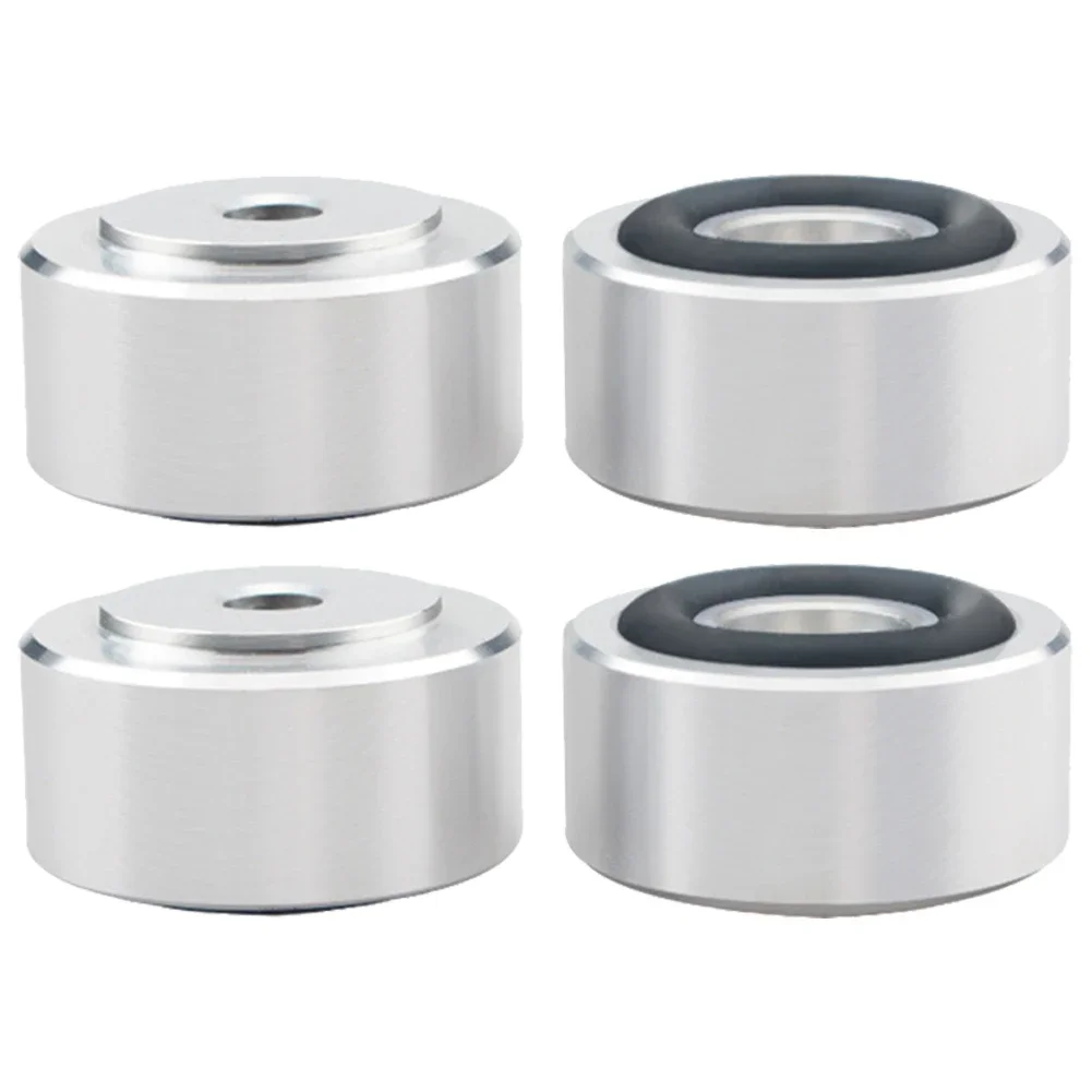 4 Pcs HIFI Speaker Spikes Stand Feet Pad Aluminum Alloy Isolation Absorb Shock Amplifier Base Feet for Speakers CD Amplifier