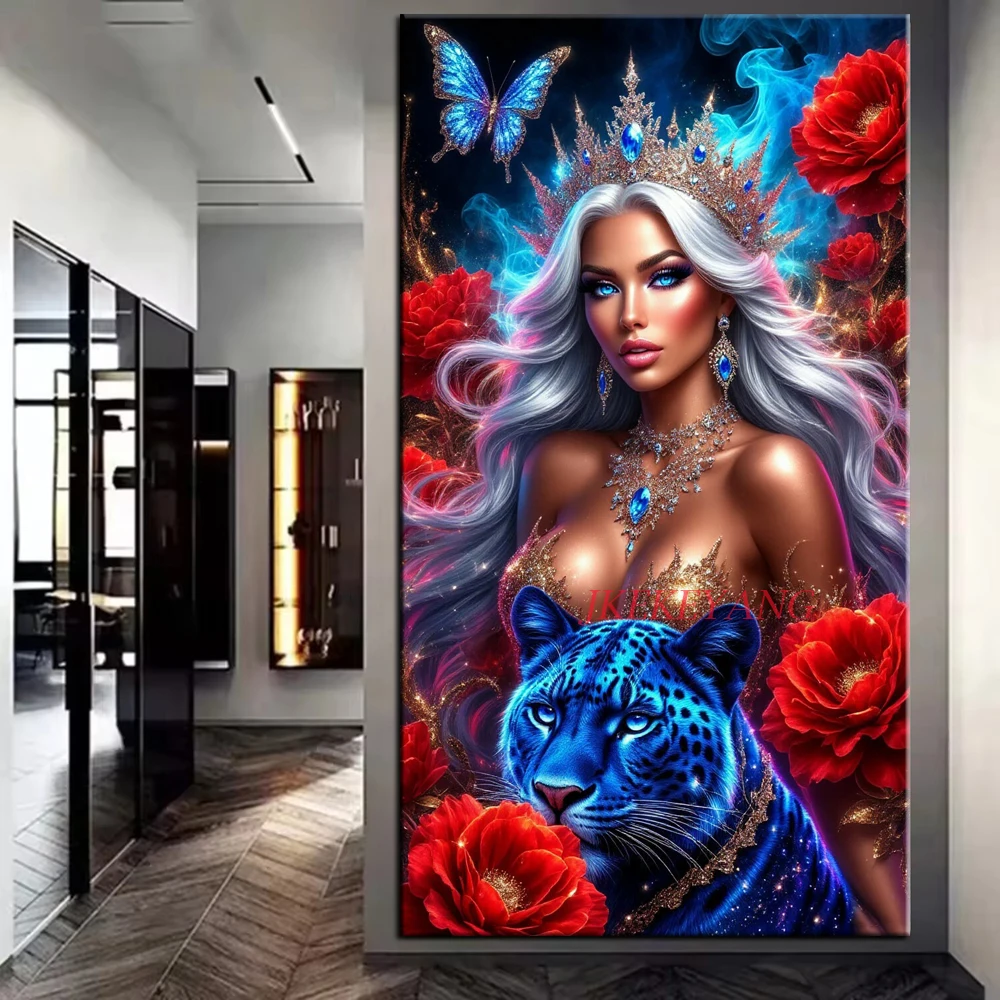 fantasia-mulher-e-leopardo-imagem-diy-pintura-diamante-ponto-cruz-broca-completa-diamante-mosaico-nova-colecao-decoracao-de-casa