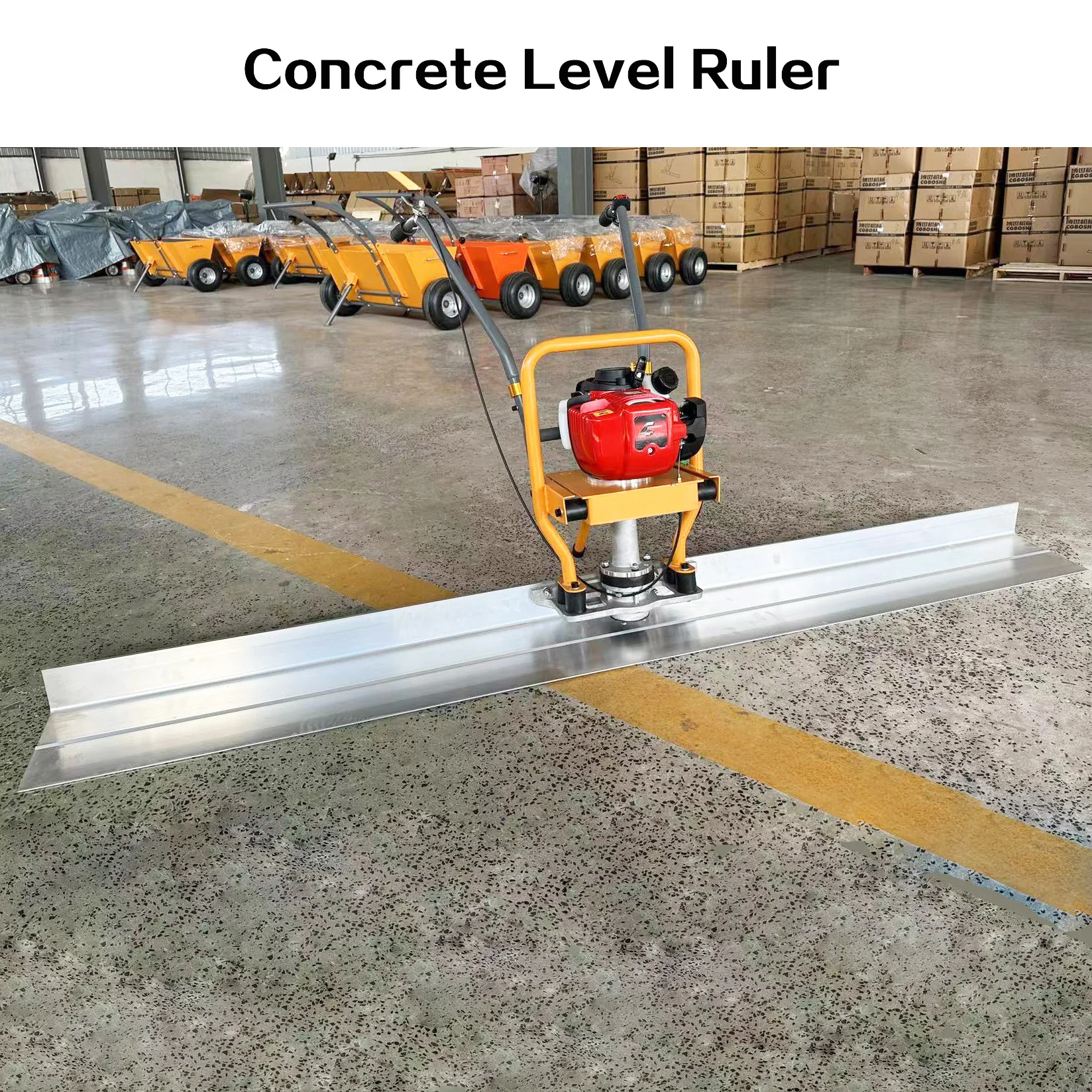 Popular Products Concrete Cement Power Screed Road Vibrator Ruler Electric Leveling Machine