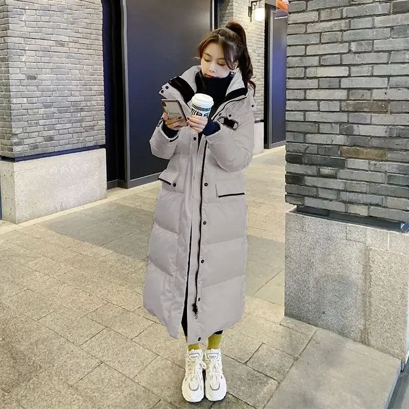 2025 New Fem Down  Winter Jacket Women  Xplosion Medium Long Plus Loose Hooded Brand Coat High Quality and High Appearance Level