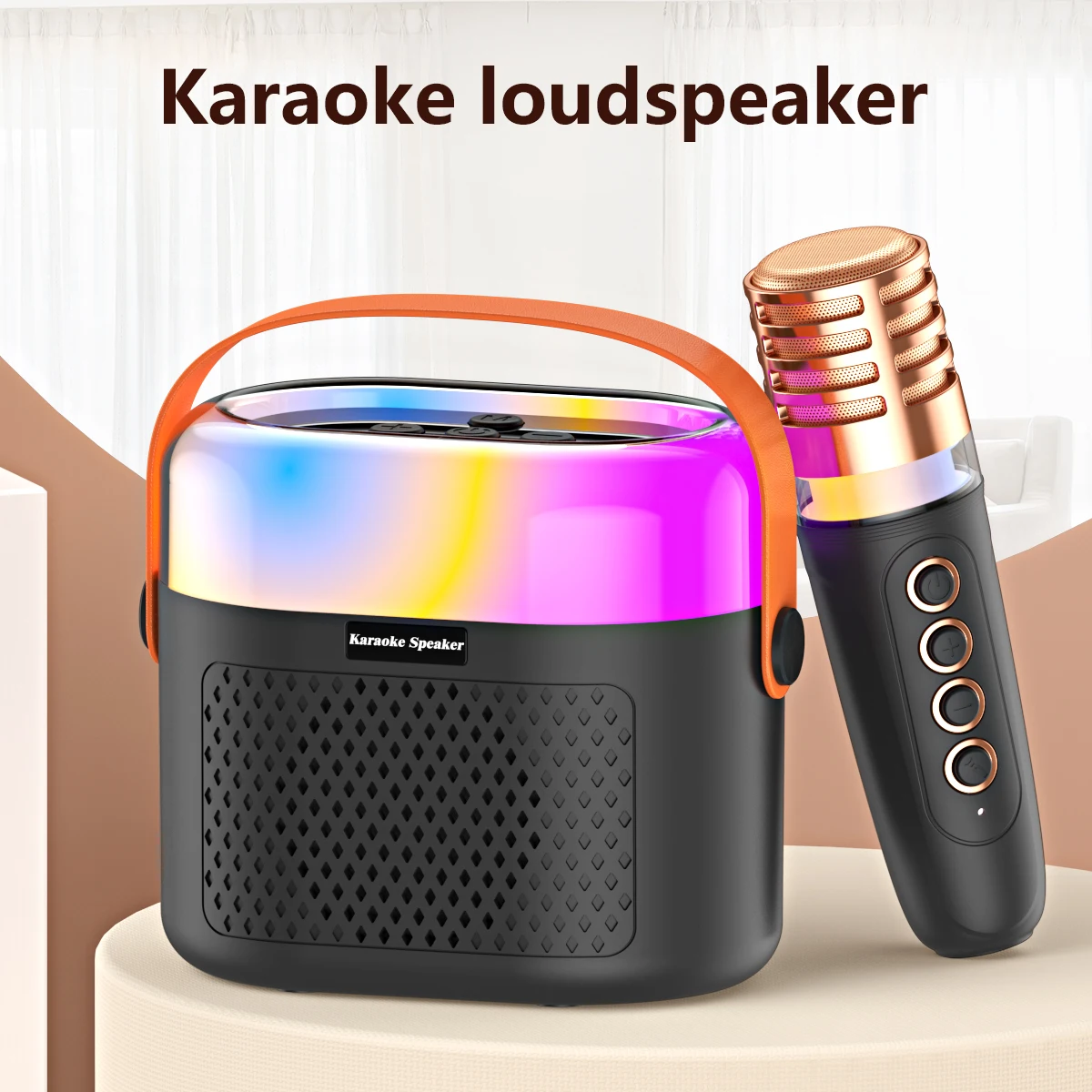 Mesin Karaoke Bluetooth A3 5.3 PA, sistem Speaker portabel dengan mikrofon tanpa kabel 1-2 menyanyi hadiah anak-anak