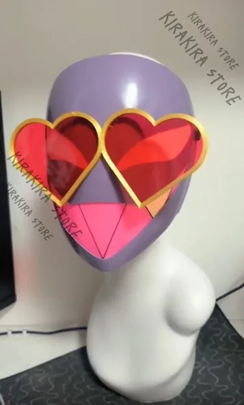 

Hazbin Hotel Val Mask Heart-shaped Glasses Prop Cosplay Costumes Holloween Anime Expo Ornament Headdress Stage & Dance Wear