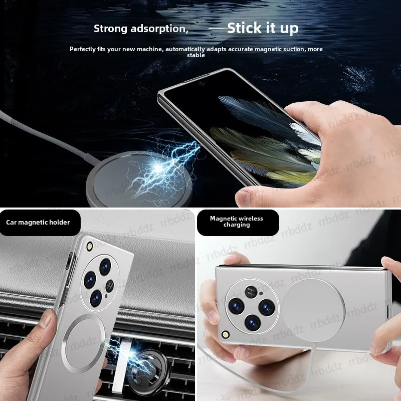 Slim Bezels For Magsafe Magnetic Phone Case for OPPO Find N3 N2 OnePlus Open thin Hard Camera Protect Cover