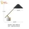 포스트모던 미니멀리스트 디자이너 대리석 기본 테이블 램프 LED E27 블랙/화이트 책상 조명 홈 장식 연구 독서 사무실 침실 5