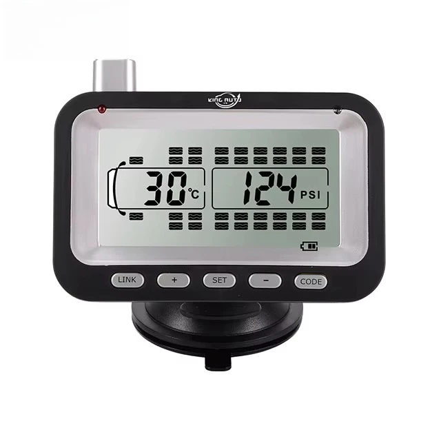 Kingauto Digital Tire Pressure Monitoring System TPMS 10TR Sensors for Tractor Truck Big Rig 18 Wheeler Cab Dual Rear Axle RV
