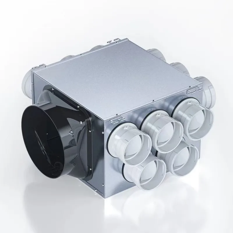 Square Ventilation Junction Box Basic HVAC System Parts for Noise Reduction