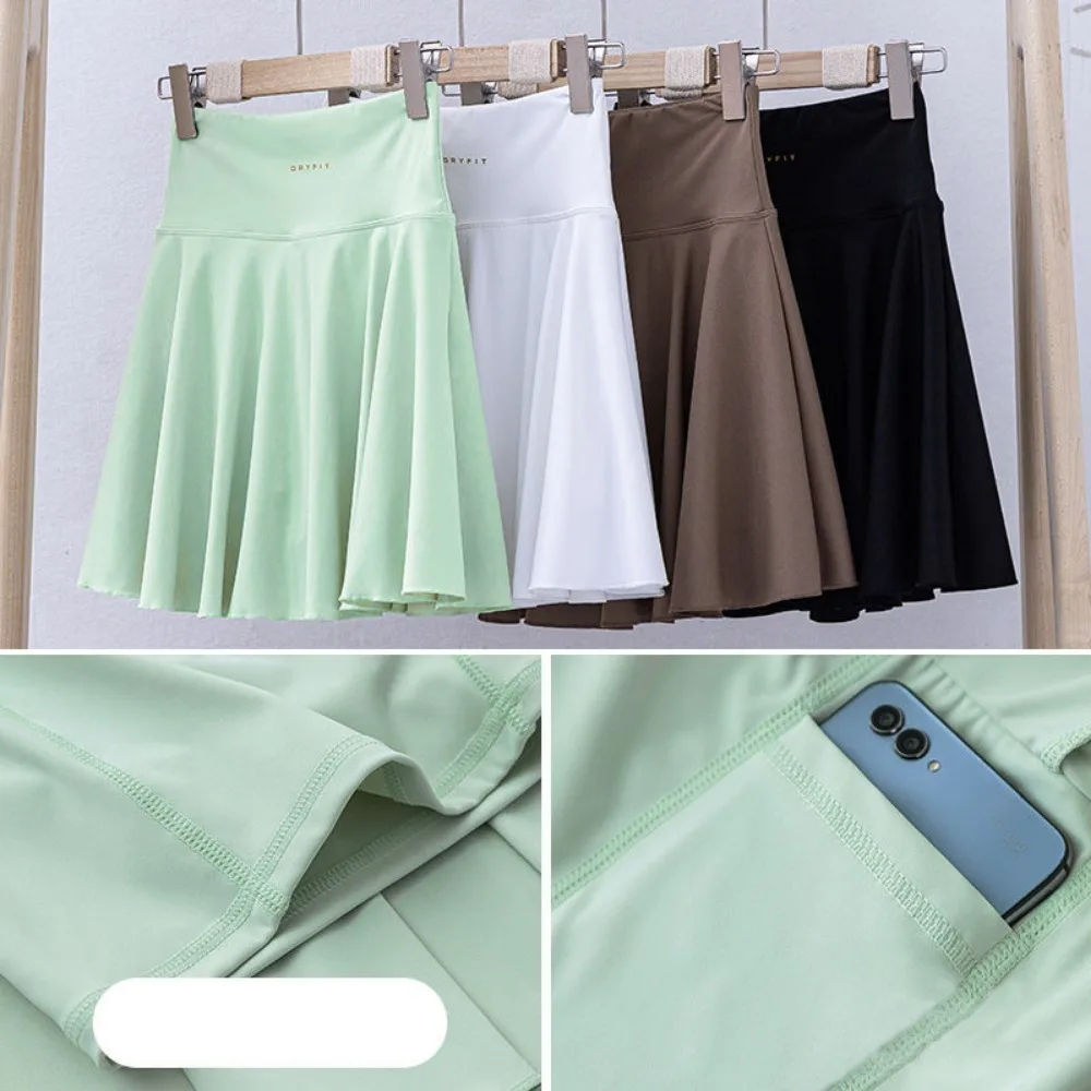 Invisible Open Crotch Outdoor Sex Summer Skirts Yoga Clothes Women Short Skirt Badminton Tennis Micro Miniskirt Fitness Running