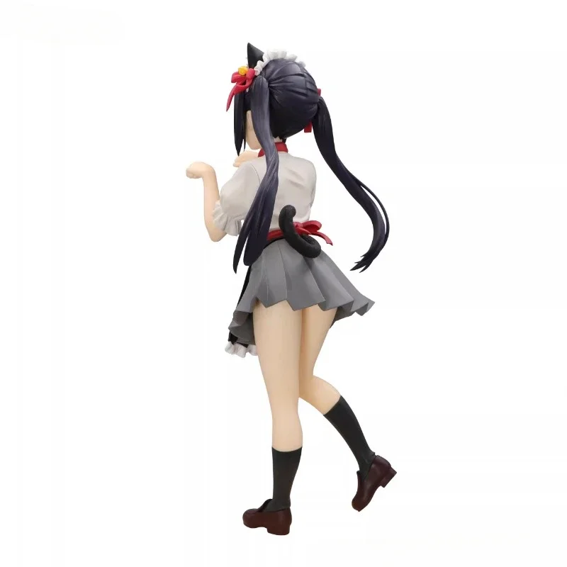 K-ON! FuRyu Nakano Azusa Cat Ear Girl Originale genuino 21 cm PVC Action Figure Anime Figure Modello Giocattoli Figure Collection Regalo bambola