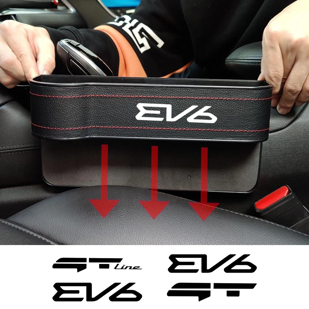 Per KIA EV6 GT EV6 GT line S 2021-2023 Universal Car Seat Gap Organizer portafoglio chiave del telefono Auto fessure scatola di immagazzinaggio