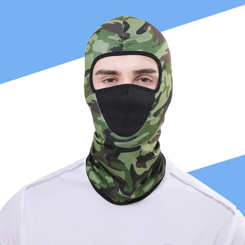 Outdoor Mens Hiking Cycling Mask Scarf Breathable Neck Gaiter Sport Motorcycle Summer UV Protection Face Cover Balaclava Mask