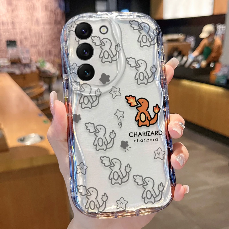 Pokemon Wave Case for Samsung Galaxy S25 S24 S23 S22 S21 Ultra Plus S20 FE A73 A72 A71 A55 A54 5G A53 A52 A51 4G NFC Back Cover - náhled 5