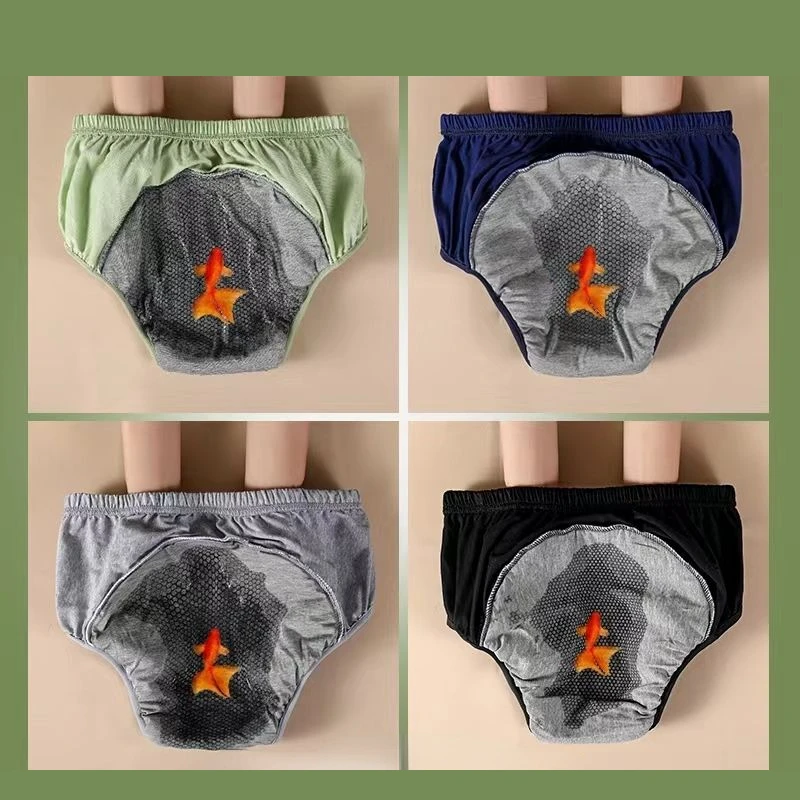 Anti-Bacteria Man Woman Incontinence Underwear Water Absorb Lingerie with Pilch Urine Pad Old People After Operation Care Briefs