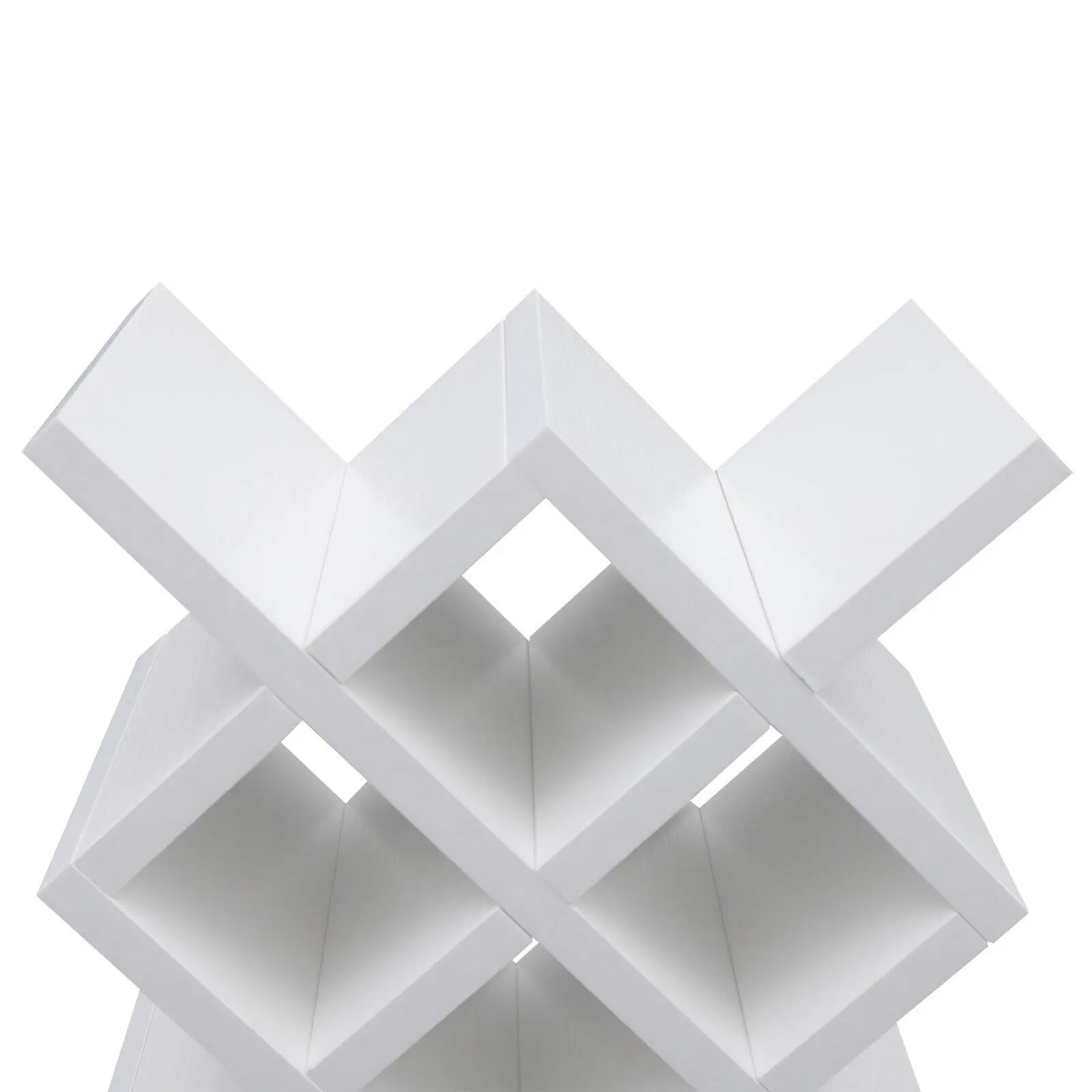 10 Grids Lattice Wine Rack Free Stand Insert Display Bottle Storage Holder Shelf