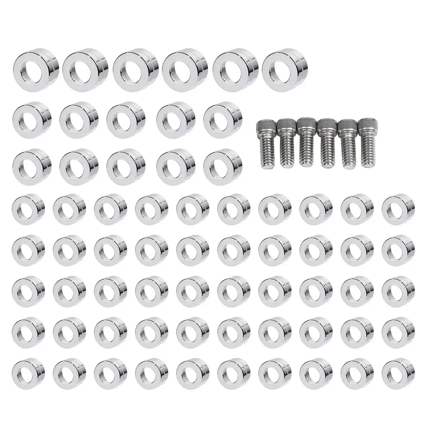 

Motorcycle Engine Bolt Topper Caps Cover For Harley Evolution Twin Cam Softail Fat Touring Boy Dyna Sportster XL 883 1200 66PCS