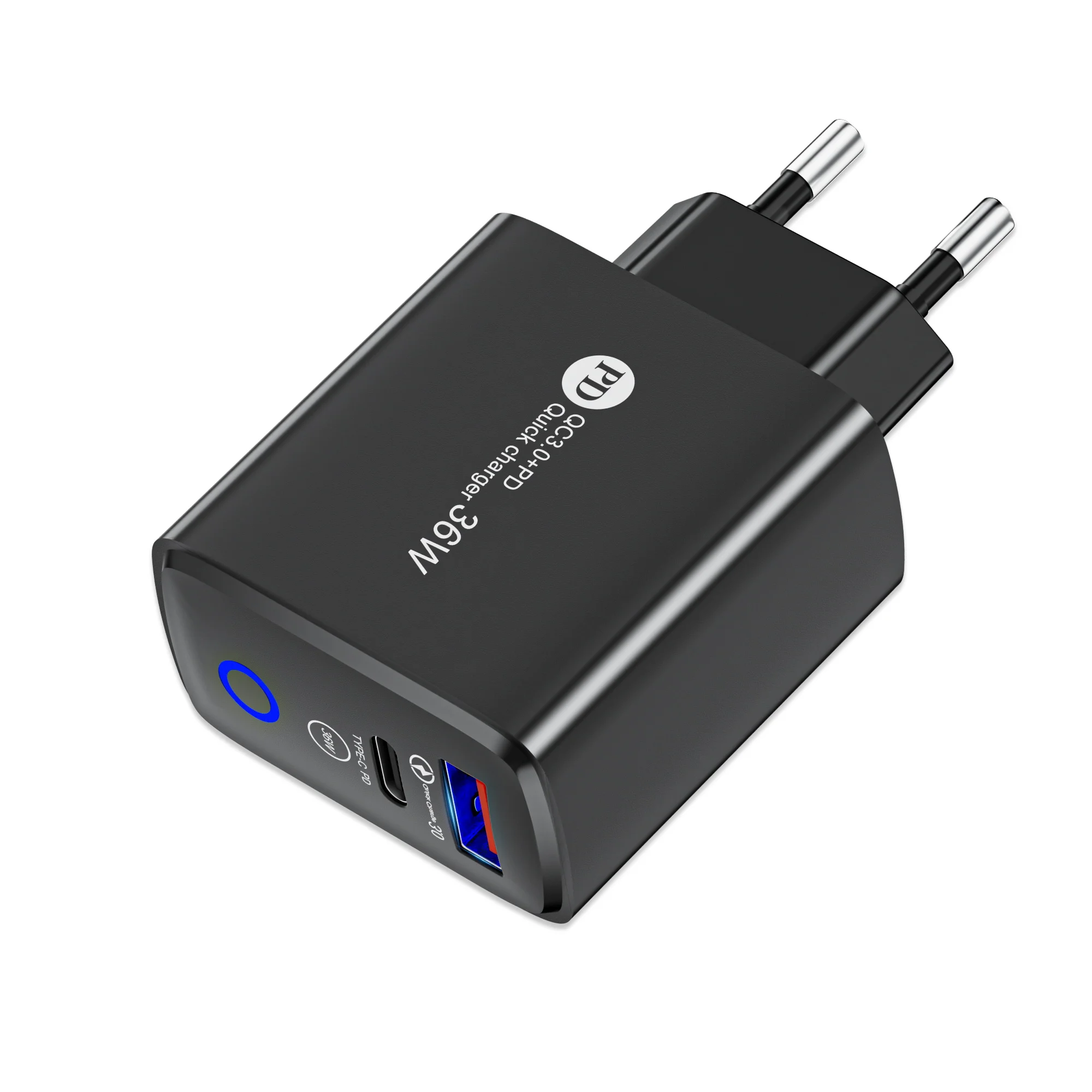 

Быстрое настенное зарядное устройство USB C PD мощностью 36 Вт с адаптером для телефона QC30 типа C для iPhone 15 14 13 Samsung Galaxy S23 Xiaomi 13 планшетов и многого другого