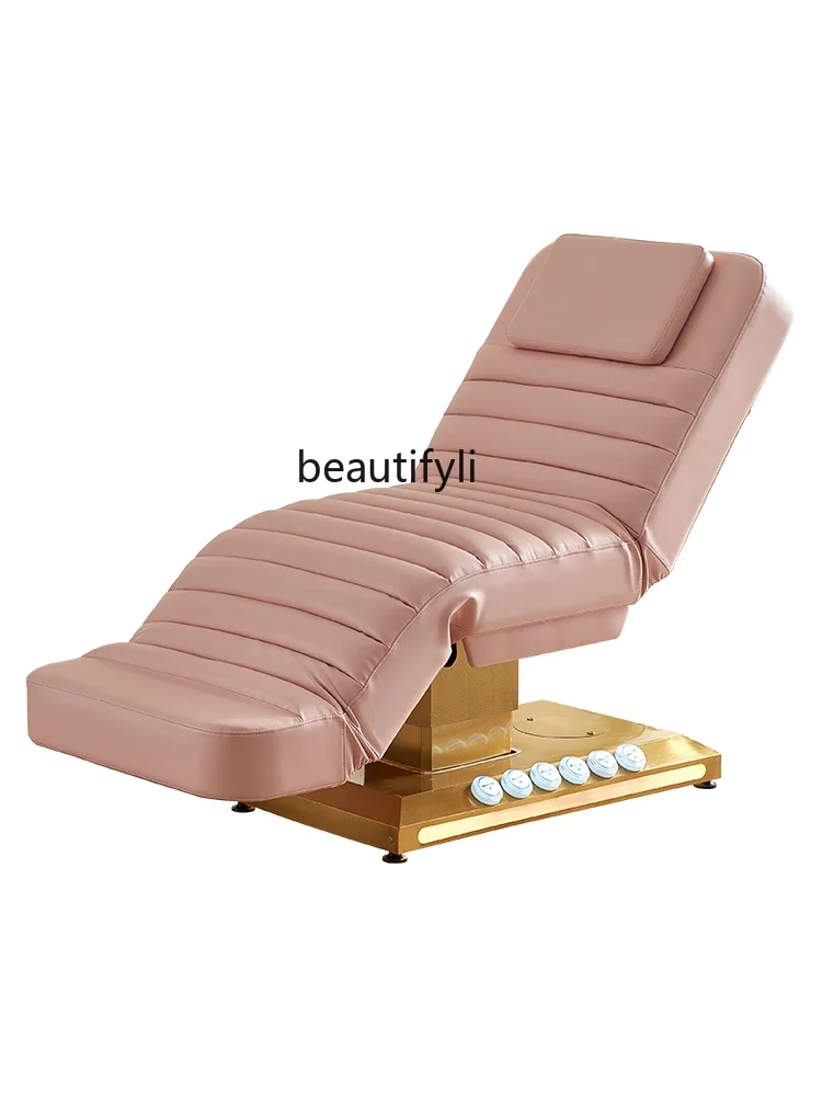 Electric Beauty Bed with Foot Control Integrated Massage Couch Multi-Function Lifting Tattoo Couch Beauty Salon