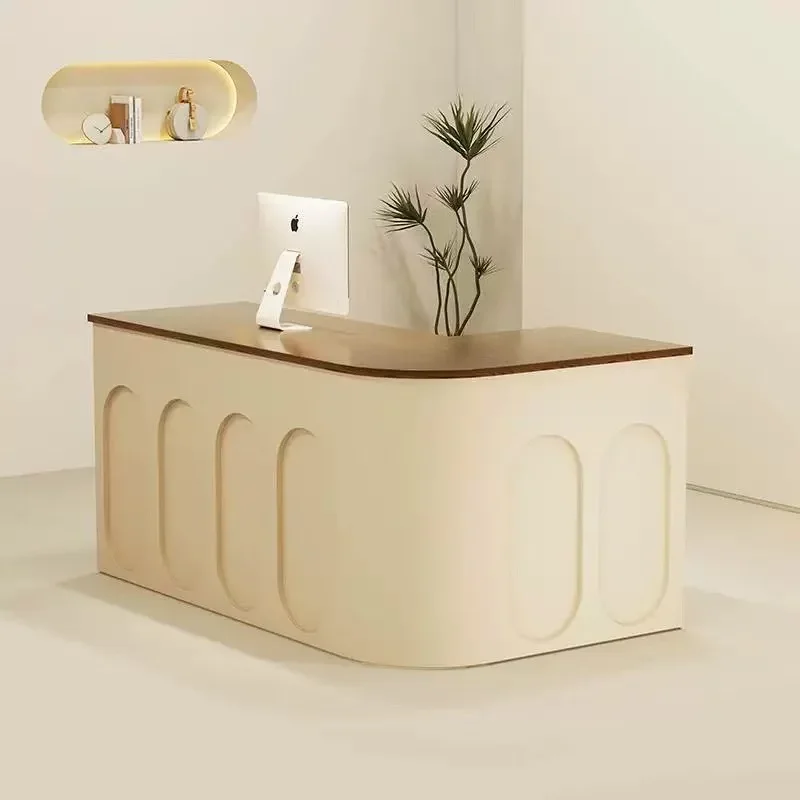 Corner bar checkout page Beauty salon Clothing store Counter Commercial store Company front desk Reception desk L type