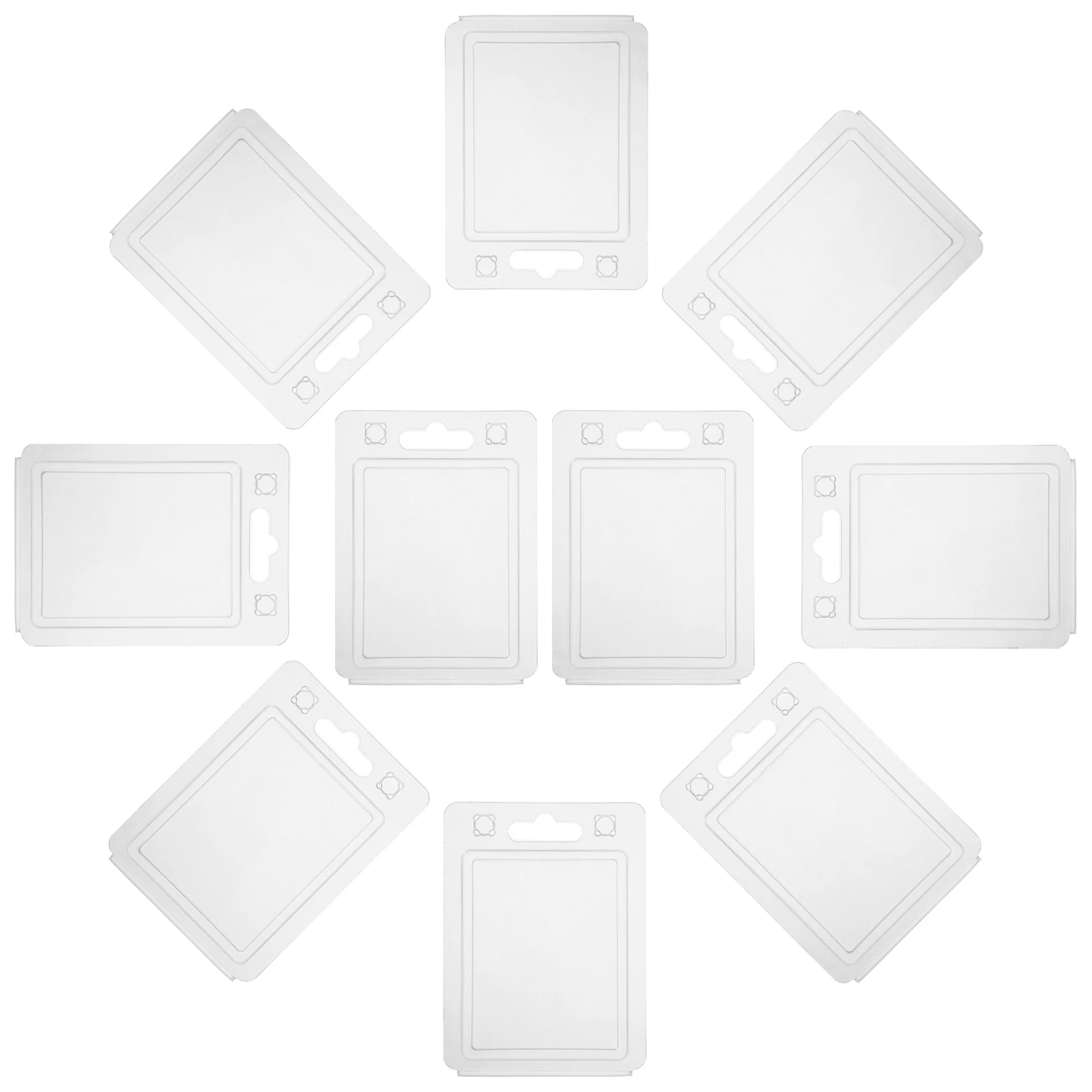 

10 Pcs Blister Packaging Display Case Clear Enclosure Electronic Product The Pet