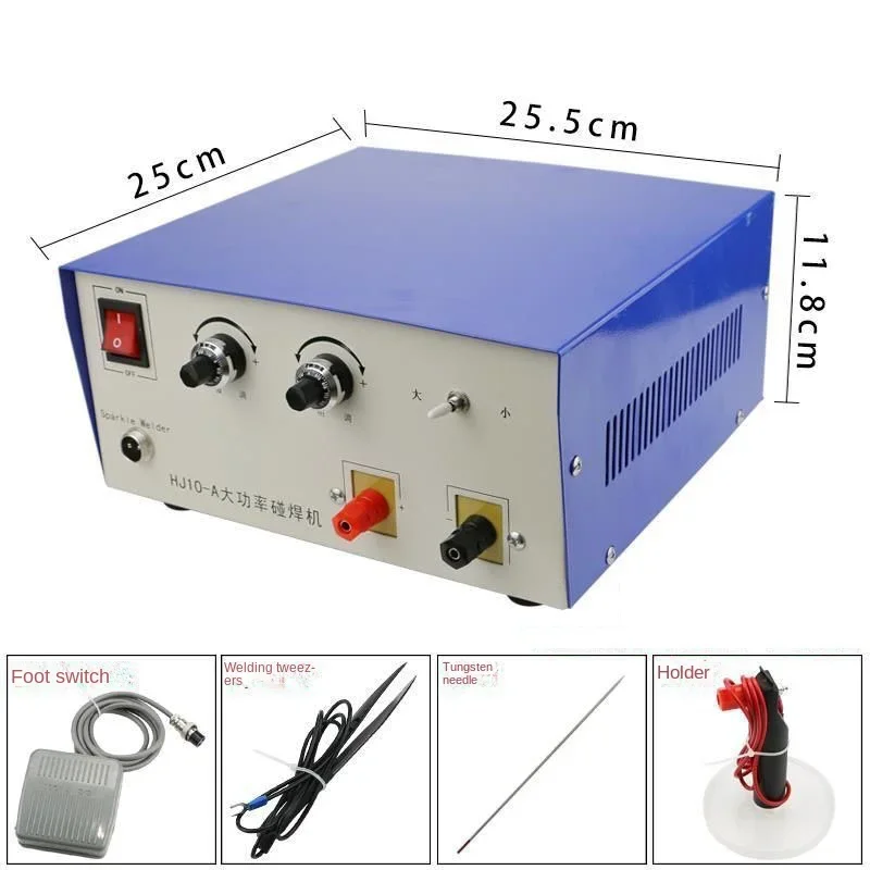 High Power 100A Spot Welding Machine Handheld Small Laser Welder Jewelry Coil Bracelet Interface Soldering Tool