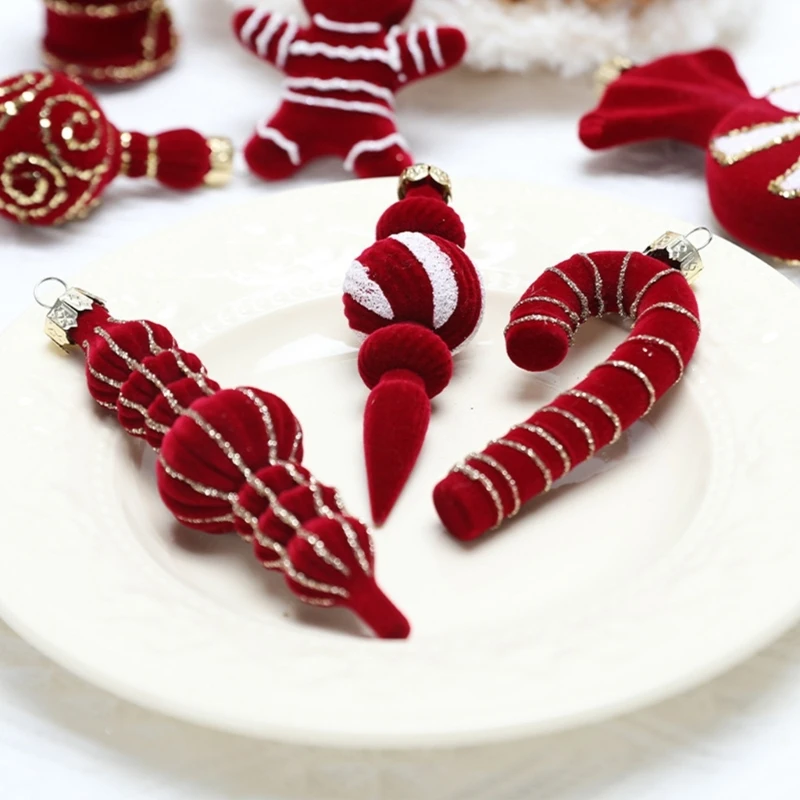 christmas-baubles-decoration-set-12-assorted-flocking-plastic-figures-ornament-with-hangers-for-holiday-tree-37jd