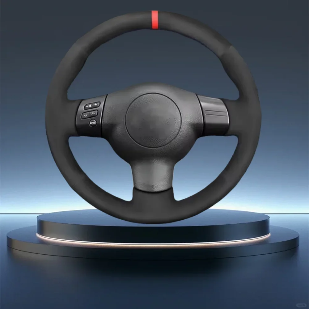 

Для Toyota Corolla RAV4 Caldina Wish ScionTC XA XB 2003-2009 ручное шитье черный мягкий замшевый кожаный чехол на руль автомобиля