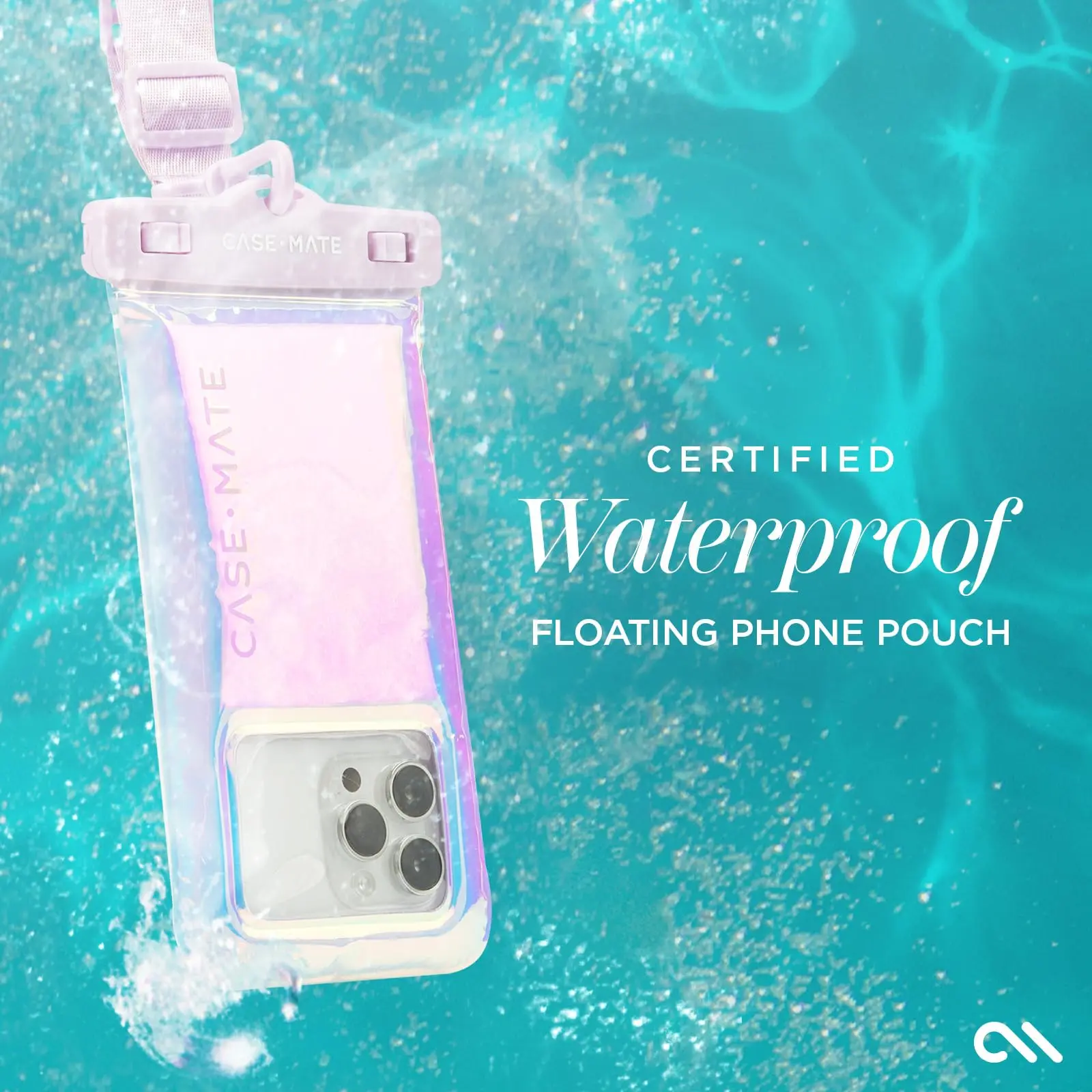 JMUYTOP Colorful waterproof Phone case with shoulder strap IP68 underwater photography beach seaside cruise ship For iphone