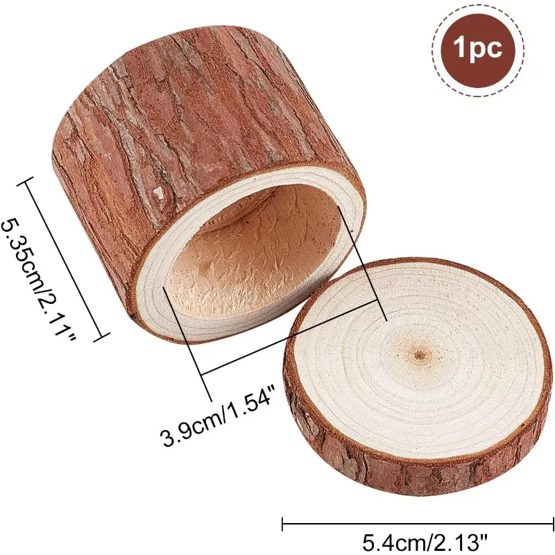 1pc Ring Box Wooden Ring Dish Storage Box Wedding Ceremony Wood Ring Bearer Box Rustic Ring Stand Jewelry Holder Storage Case