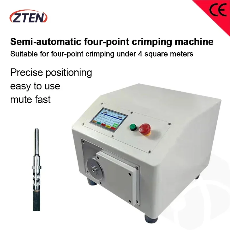 4mm² Semi-automatic Terminal Crimping Machine Aviation Plug Terminal Crimper Insulated Tubular Terminal Crimping Machine 500W