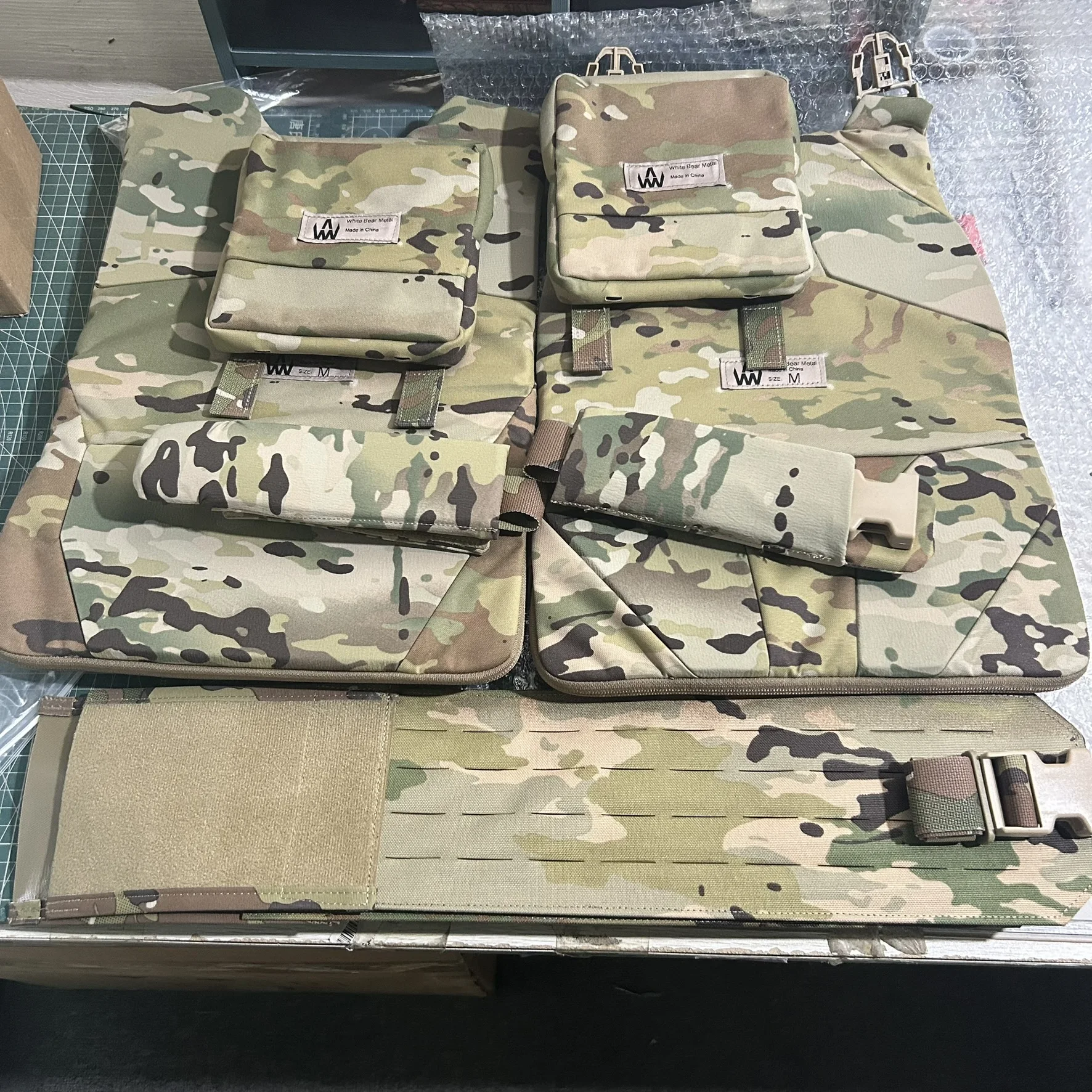 Chaleco táctico OCP W2 GEN2 camuflaje MOLLE aire libre
