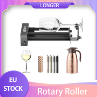 LONGER Laser Engraver Y-axis Rotary Roller with Bracket, 360° Rotation, Adjustable 6-300mm Diameters