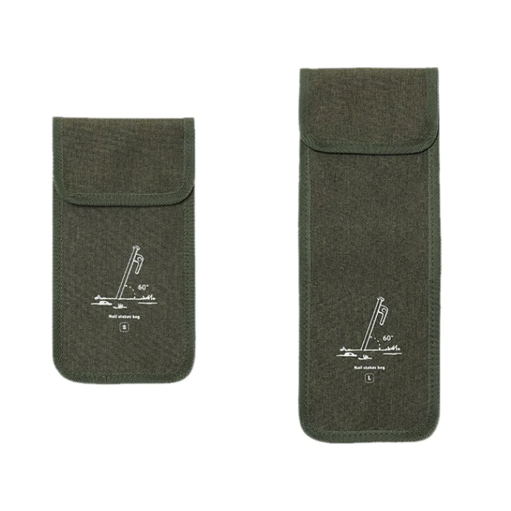 

2Pcs Tent Pegs Pocket Superior Polyester Material Easy to Carry Organizer for Camping Hiking Fishing Picnic Must Haves