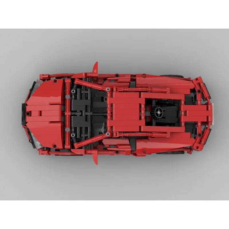 

MOC-53793 Red New Classic Sports Iconic Supercar Building Block Model 654 Parts Creative Boys Children's Birthday Toy Gift