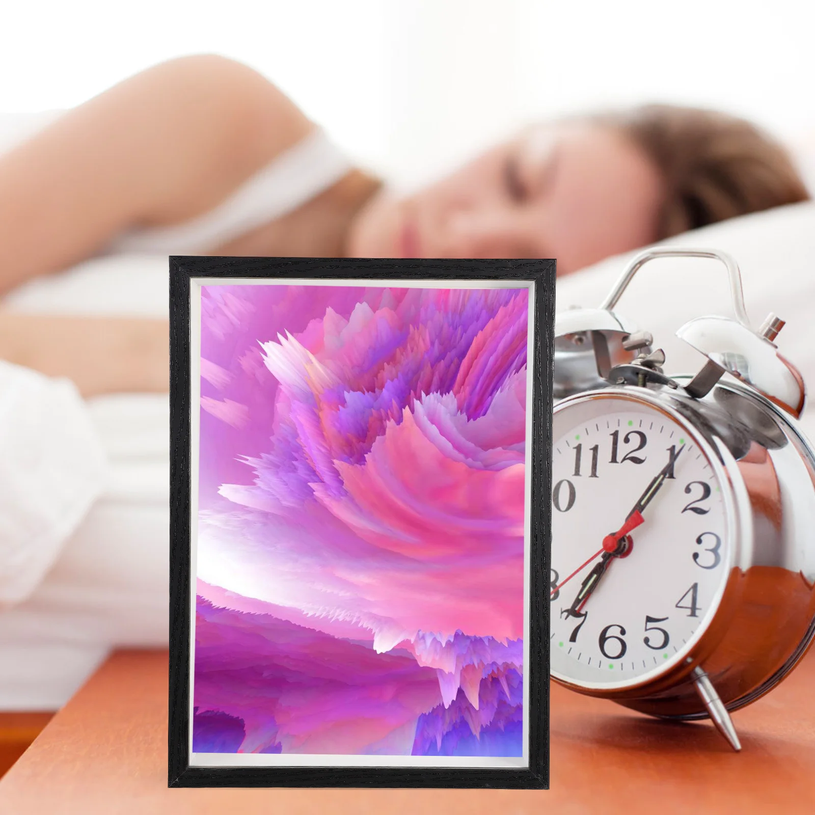 

Creative Dried Flower Floating Frame Transparent 3D Hollow Photo Frame DIY Display Holder for Home Decor Desktop Stand