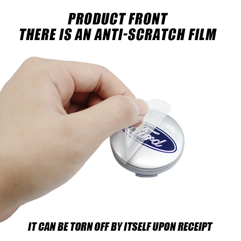 4 قطعة 54 مللي متر شعار السيارات الأصلي عجلة غطاء مركزي سيارة شارة Hubcaps لفورد فوكس MK2 فييستا مونديو شيلبي كوغا Ecosport الصقر