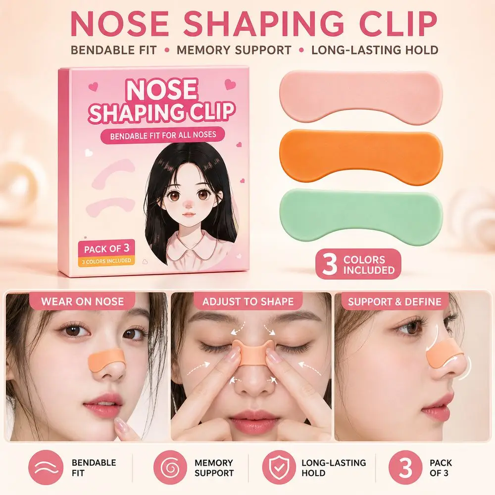 Silicone Nose Shaping Strips Physical Shaping Nose Bridge Contouring Nose Contouring Strips Glue Not Included Nose Tip Lifting