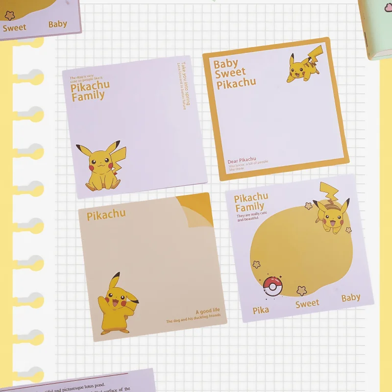 Пикачу-заметки-мультфильмы-аниме-креативные-канцелярские-принадлежности-липкие-тетради-изысканные-тетради-только-для-студентов