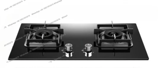 

Household double stove natural gas liquefied gas stove embedded nine-cavity fire stove