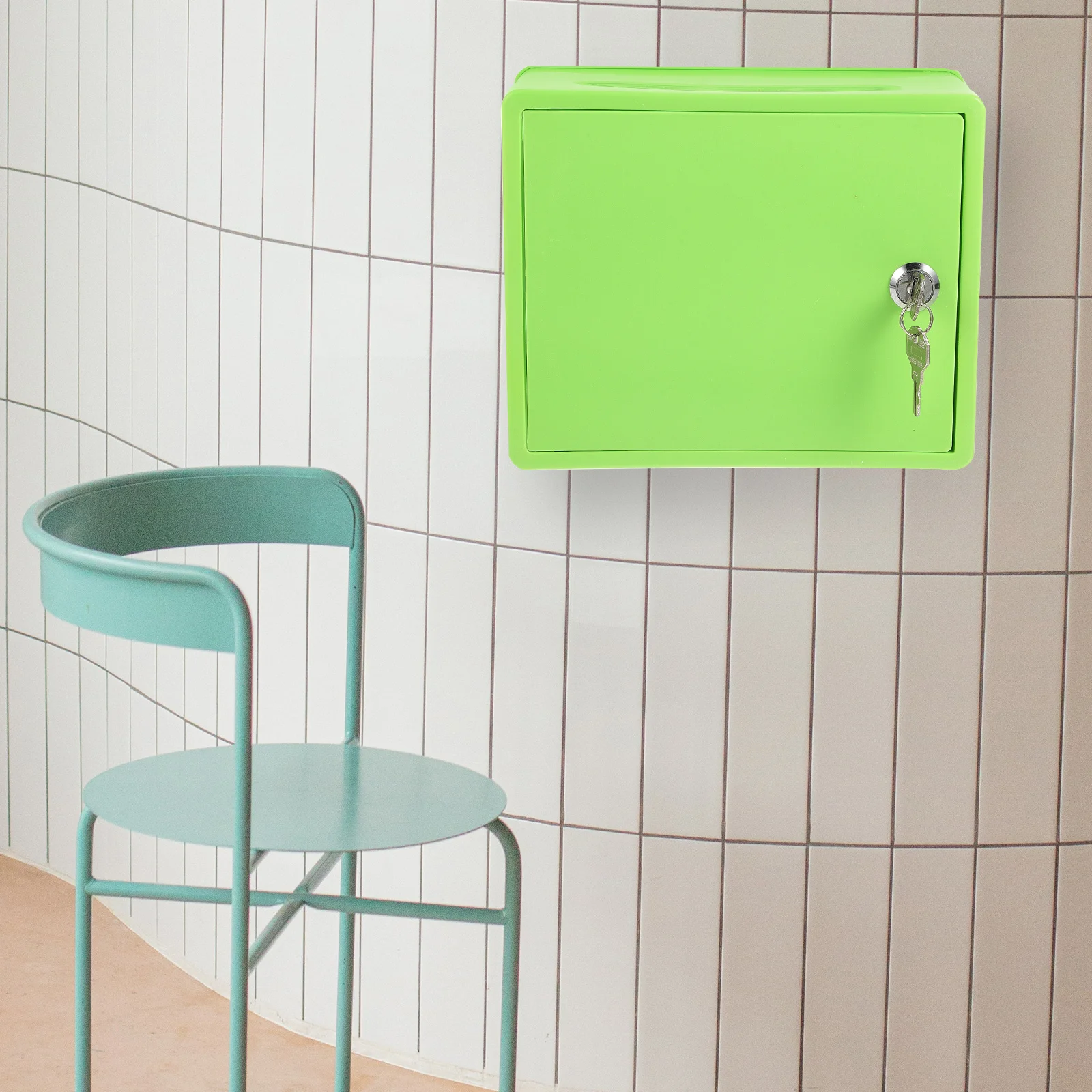 

Garden Storage Box Light Green Lockable Hanging Plastic Large Capacity Home Outdoor Tools ganizer Storage Boxes