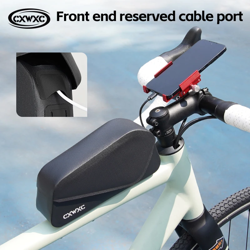 ヌ top frame bag ¥88,000 CXWXC Bike Top Tube Bag TPU Waterproof Cycling Front Bag Magnetic