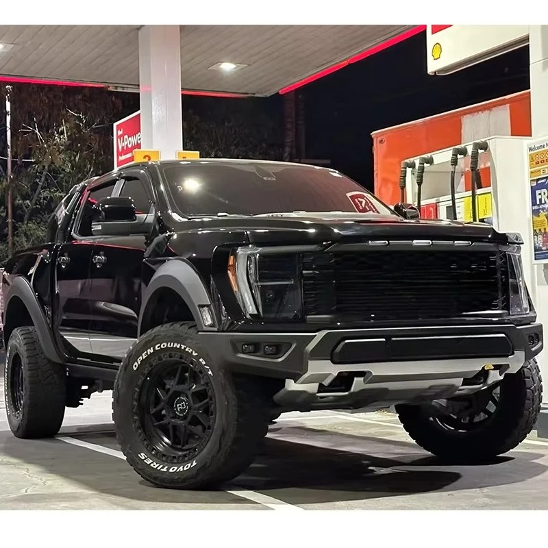 Body Kit for Ford Ranger 2012-2021 T6 T7 T8 Upgrade 2022 F150 Raptor Bumper Lip Diffuser Exterior Car Accessories