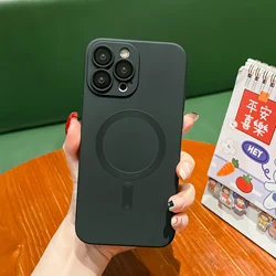 Silicone For Magsafe Magnetic Phone Case For Xiaomi Mix4 Xiaomi Mix 2S Shockproof Camera protection Cover