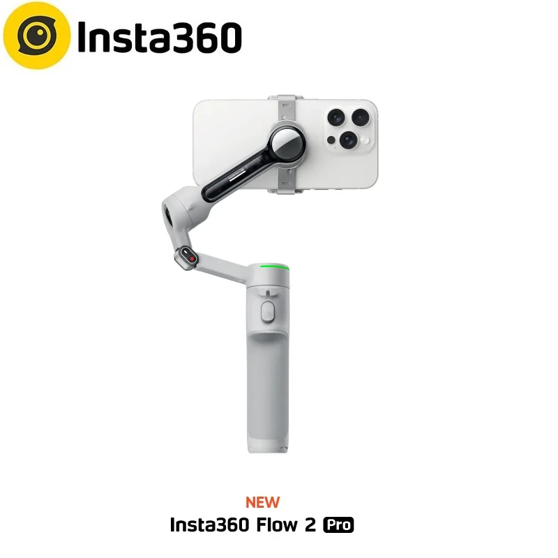 

Insta360 Flow 2 Pro AI-Powered Smartphone Auto Tracking Phone Gimbal, 3-Axis Stabilization For Android Iphone