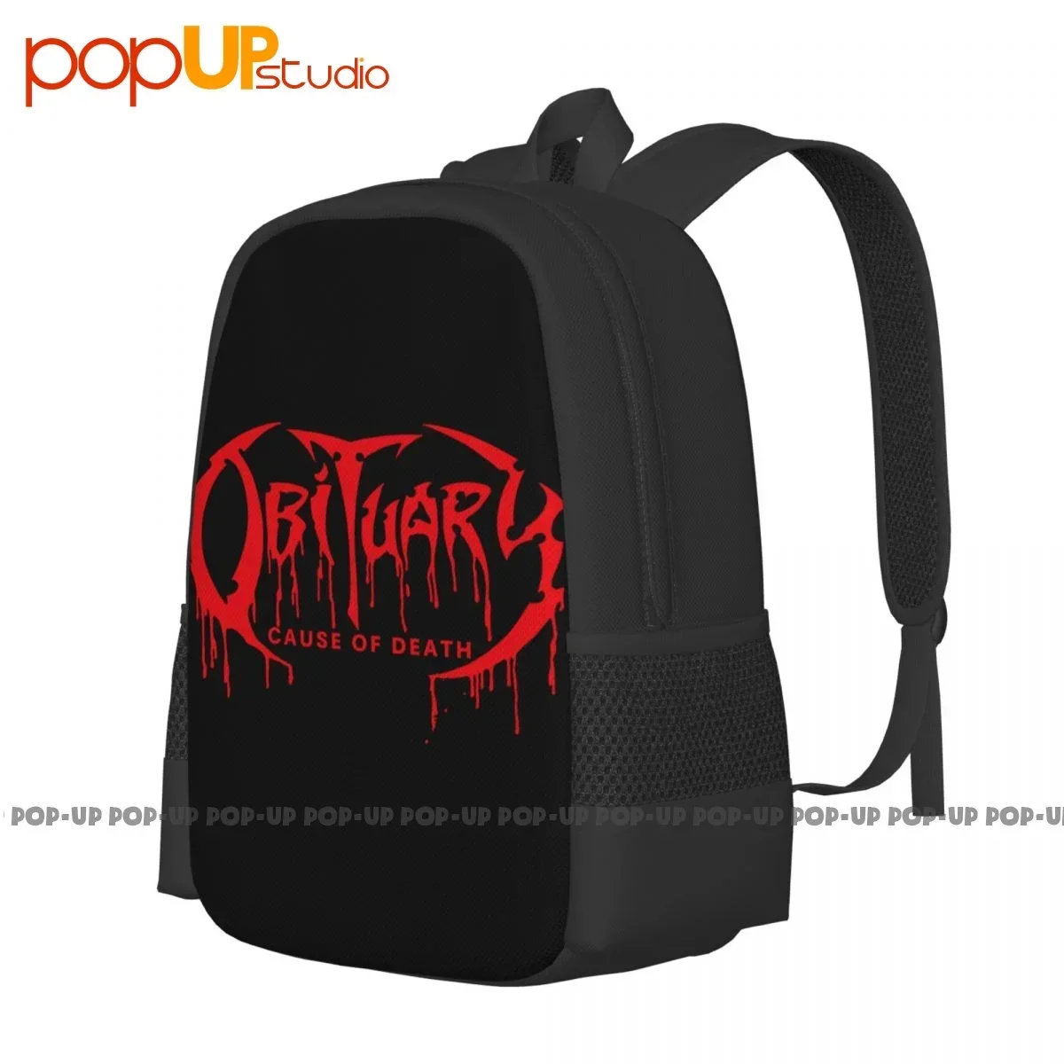 Obituary Cause Of Death American Death Metal Band P-276 Backpack Large Capacity School Storage Bag