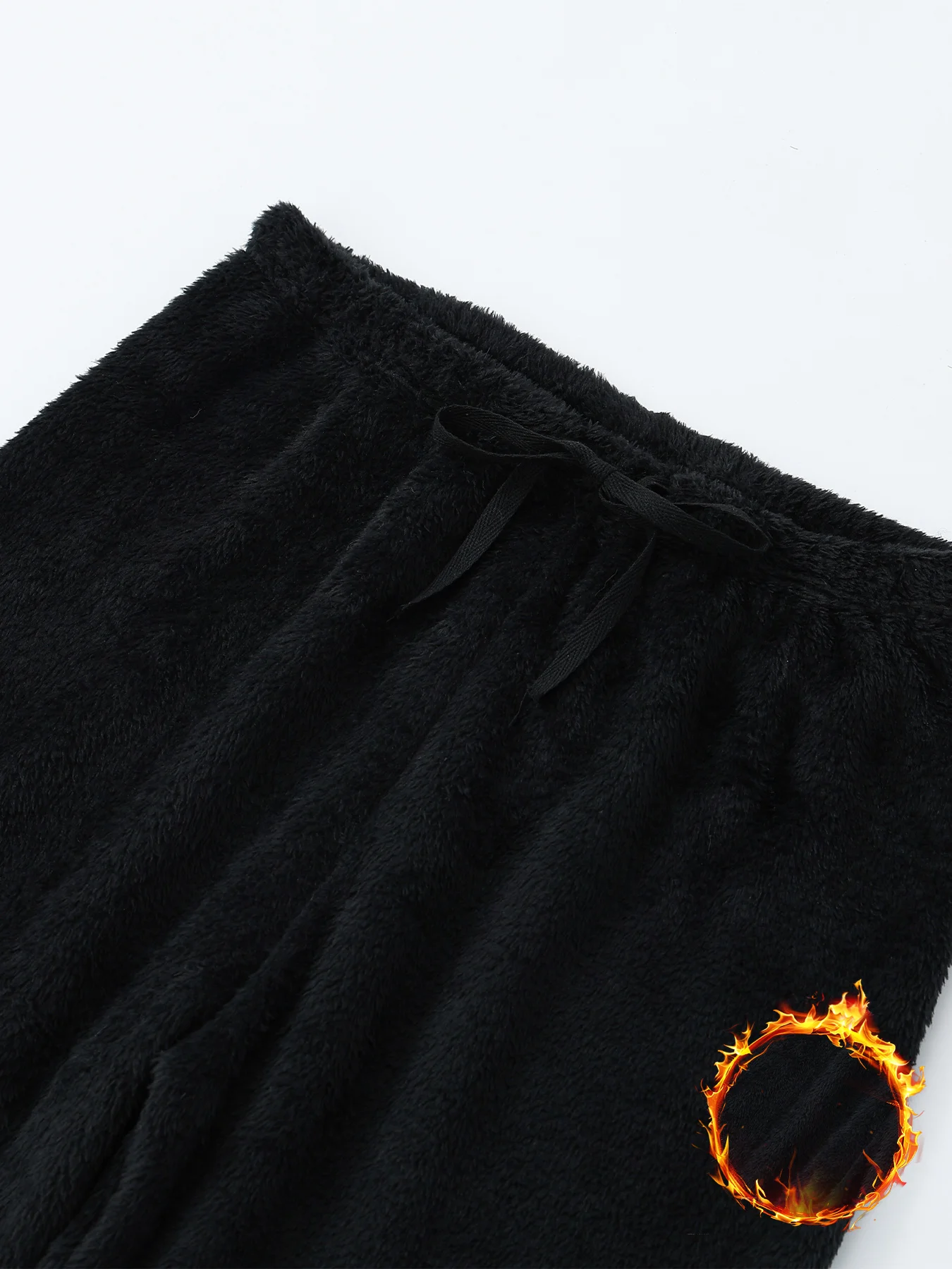 กางเกงชุดนอนผ้าสักหลาดนุ่มพิเศษสำหรับผู้หญิง 2 ชิ้น กางเกงลำลองสำหรับใส่ในบ้านในฤดูหนาว