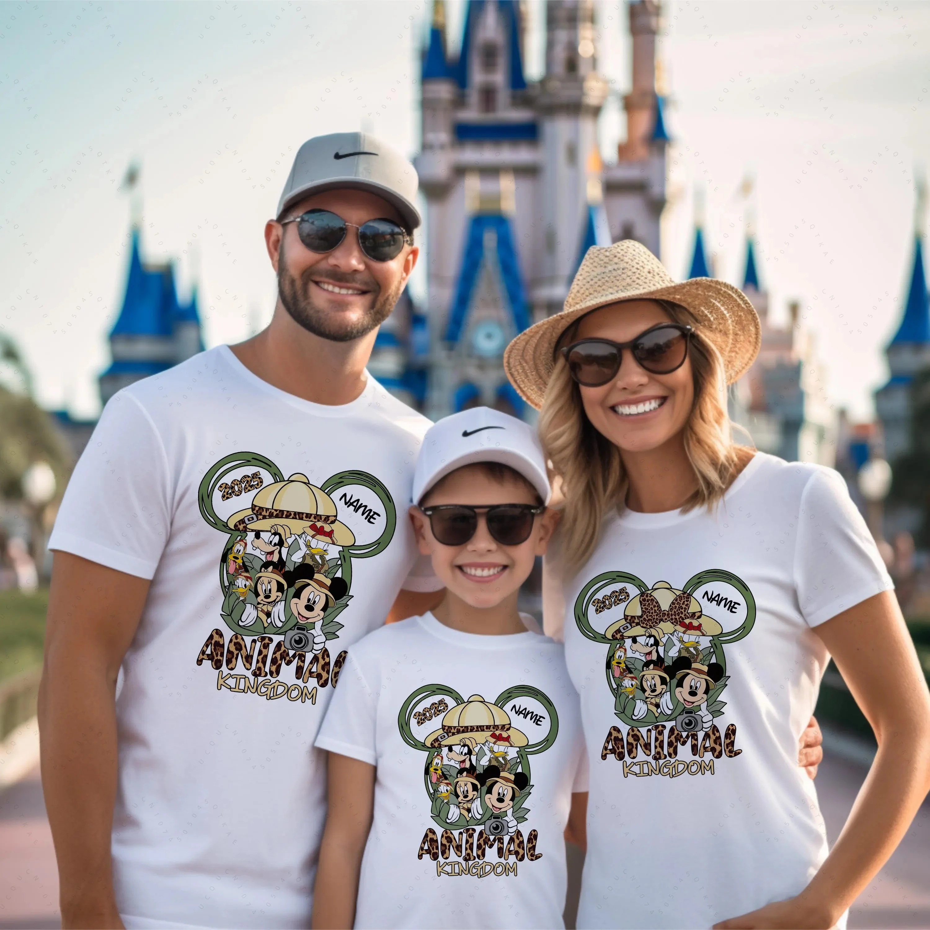 الصيف الخريف ديزني مملكة الحيوان القمم مملكة الحيوان مخصص الحيوان المملكة الأسرة القمصان مملكة الحيوان مطابقة ثلاثية الأبعاد تي شيرت #1