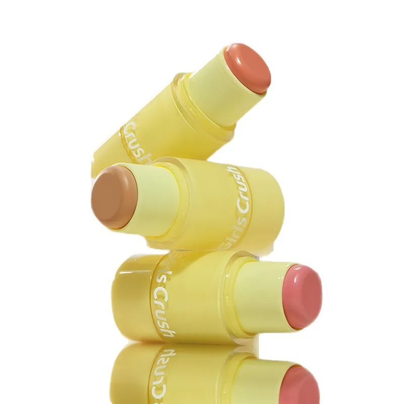 

GirlsCrush Cream Blush Stick Gloss Blusher Stick For Check Highlight Multi-purpose Natural Water Light Skin Makeup