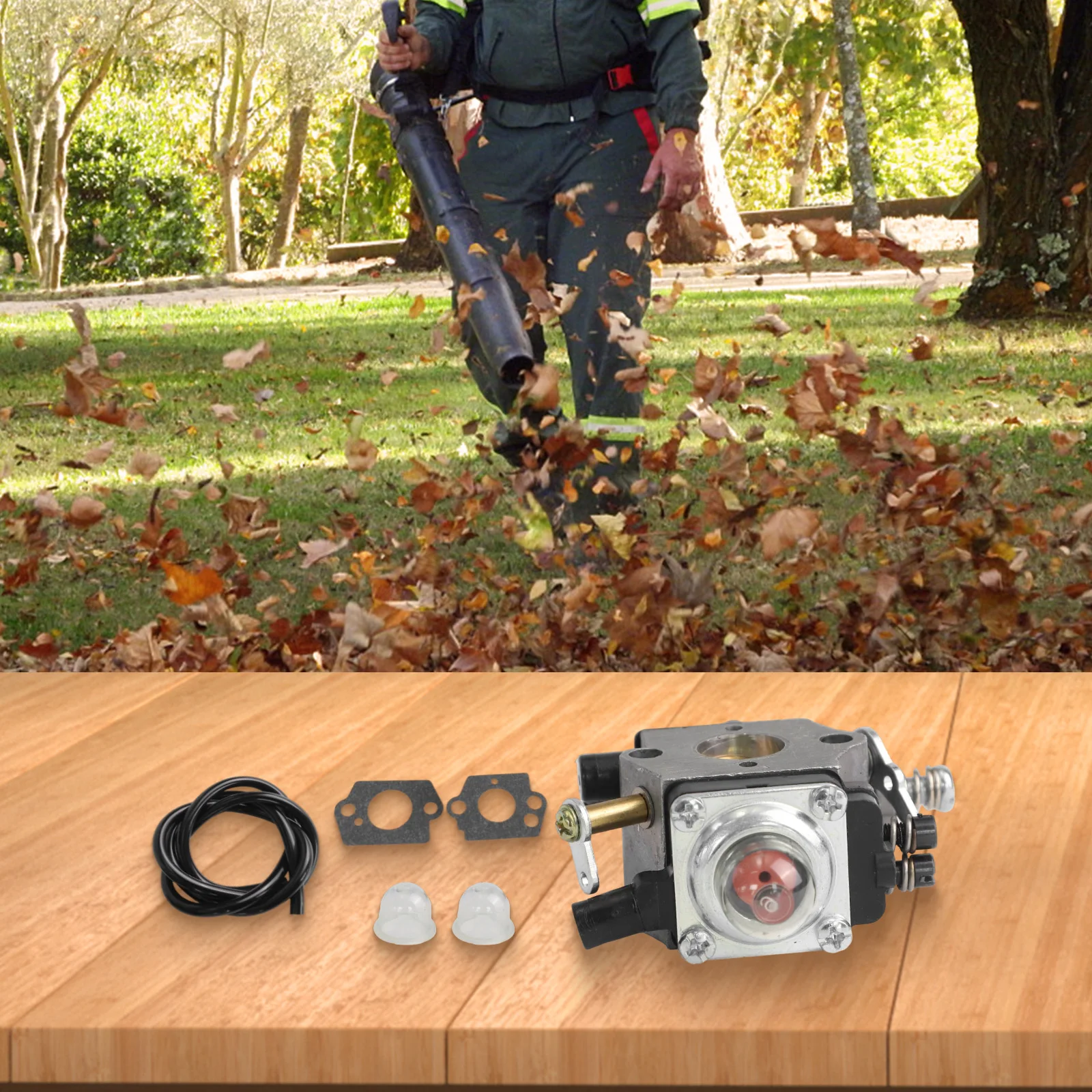 Carburetor Kit For BG72 BG4227 Leaf Blower Replaces WT-253 42271200600 Easy Install Durable= Steel Engine Repair Parts
